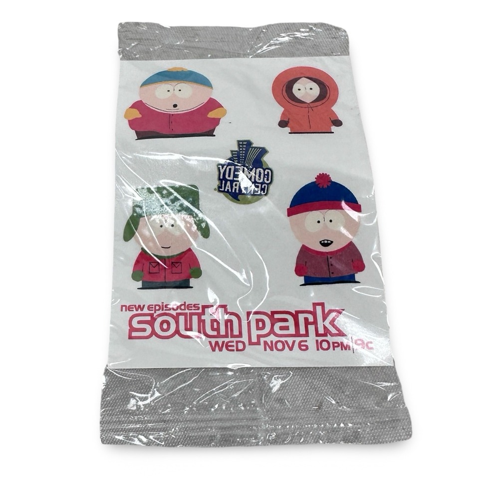Vintage 2002 South Park Comedy Central Promo Temporary Tattoos Sealed Cartman
